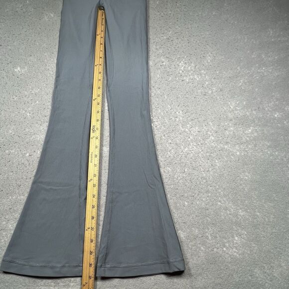 Lululemon Mini-Flared Pant Womens 0 Blue Gray Align High-Rise Ribbed Inseam 31” - Picture 8 of 12